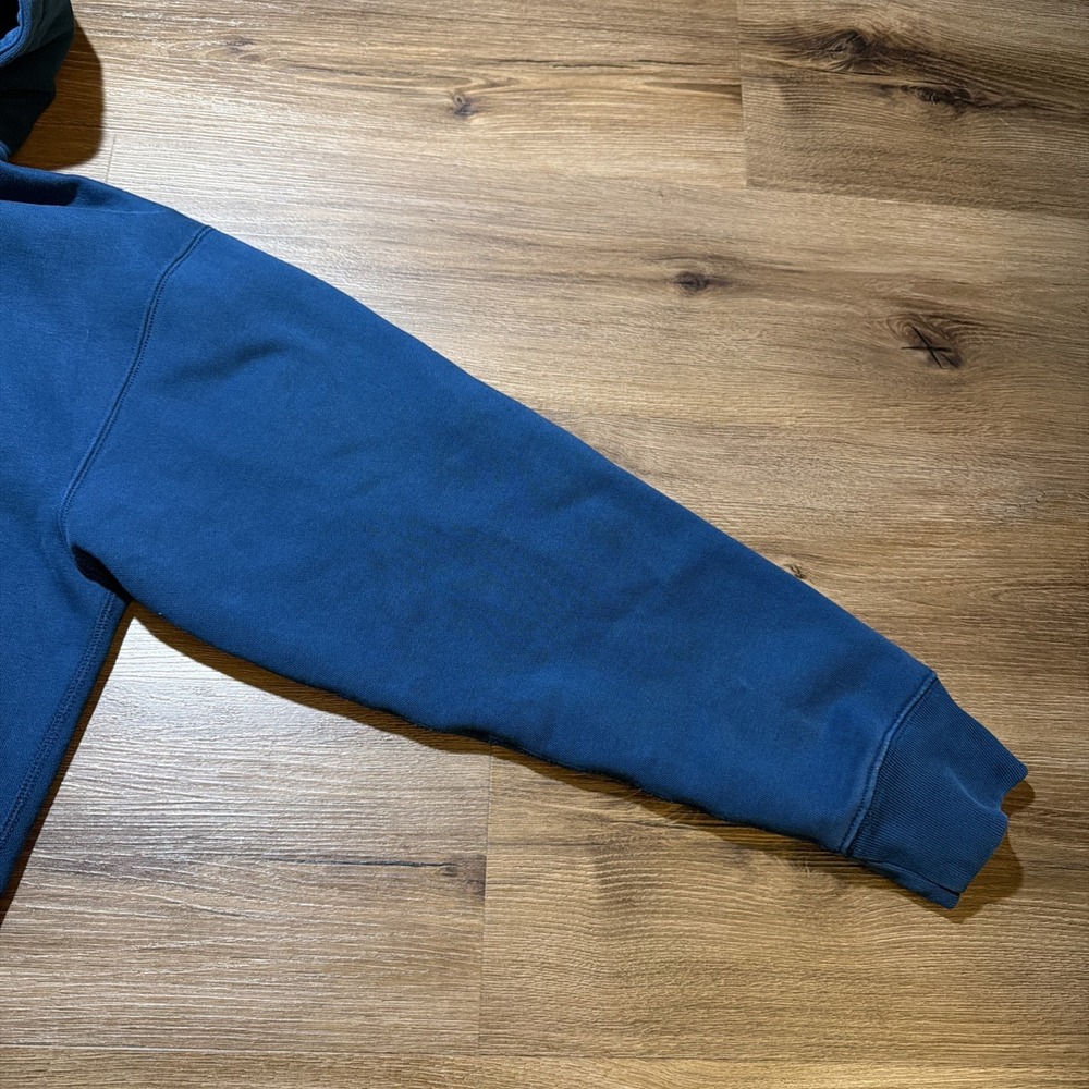 Nike Lab Men's SMALL Solo Swoosh‎ Full-Zip Heavy Hoodie Valerian Blue DR0403-460 - Picture 5 of 15